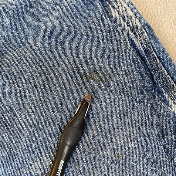 Dickies Mens Carpenter Jeans 36x30 Cargo Straight Workwear Blue Denim Relaxed - Picture 7 of 12